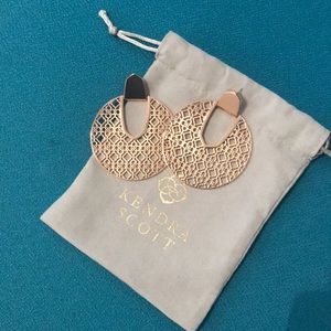 Diane Rose Gold Statement Earrings